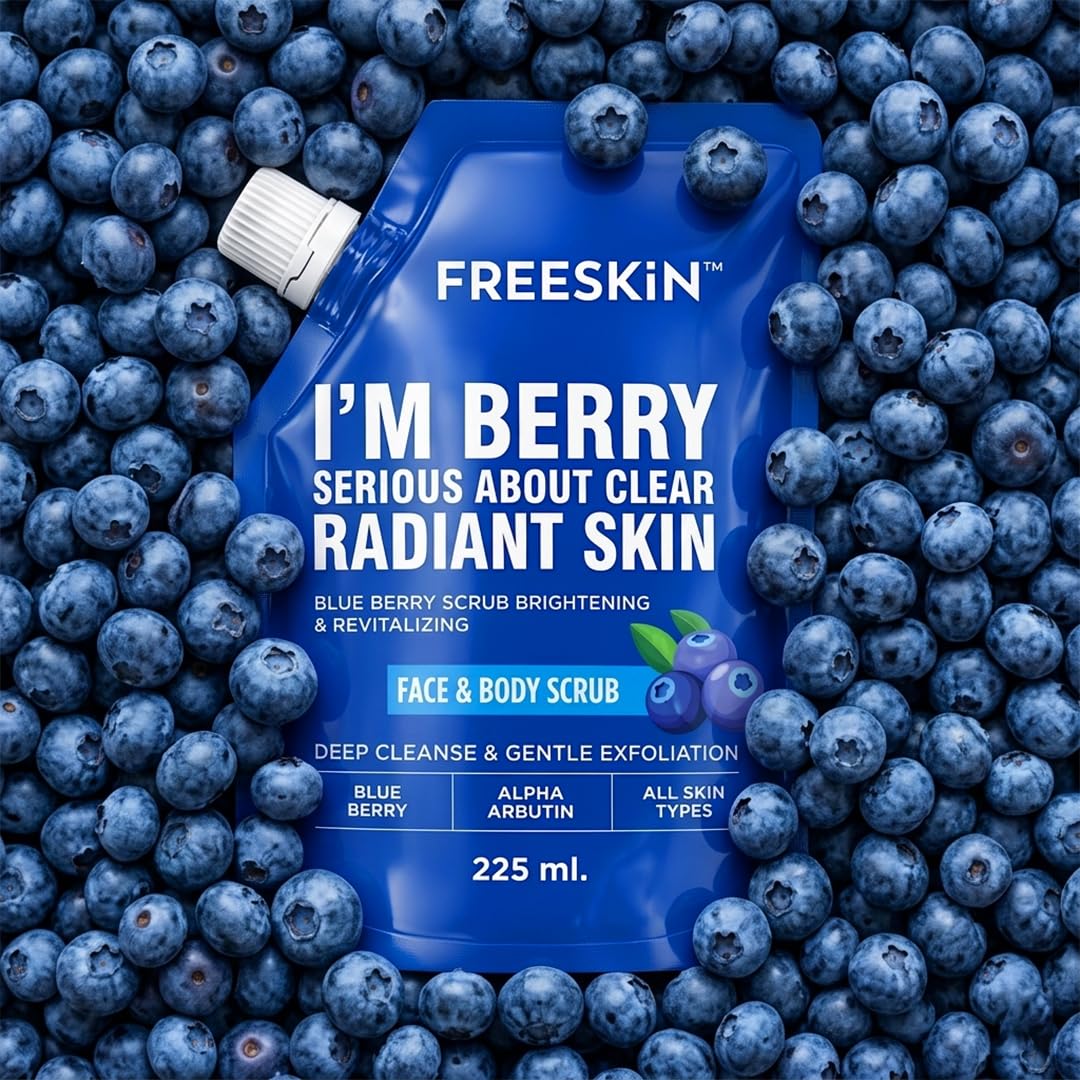 Freeskin Blue Berry Scrub 225ML freeskin