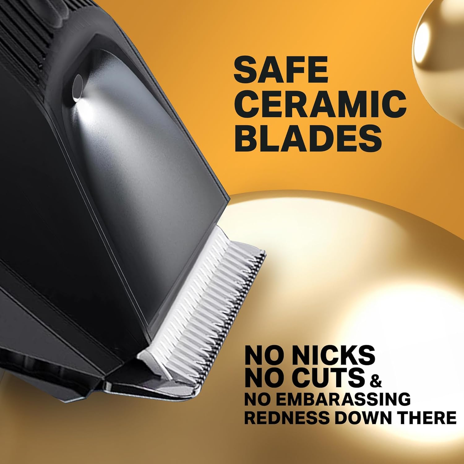 Bombay Shaving Company Balls Trimmer For Men | Pubic Hair Trimmer and Body Groomer for Men | Private Part Trimmer For Men, Waterproof (IPX7), Cordless, LED Display, LED Torch, Safe Ceramic Blades, Dock Charging | LANDSCAPER 2.0 (Black) Beauty Bumble