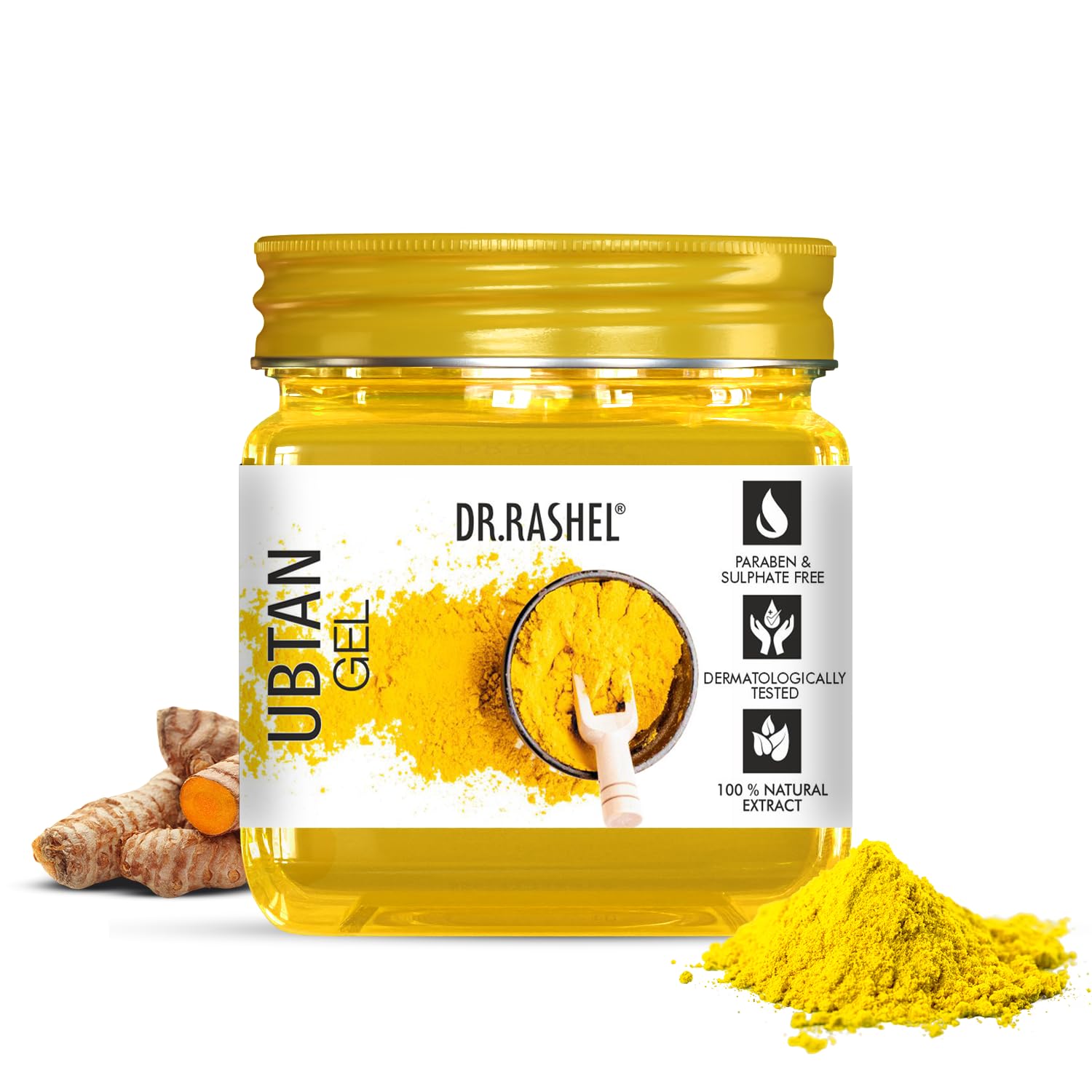 DR.RASHEL Gel For Face & Body For Normal Skin | Ubtan Gel | Haldi for Glowing Skin (380 Ml) Dr. Rashel