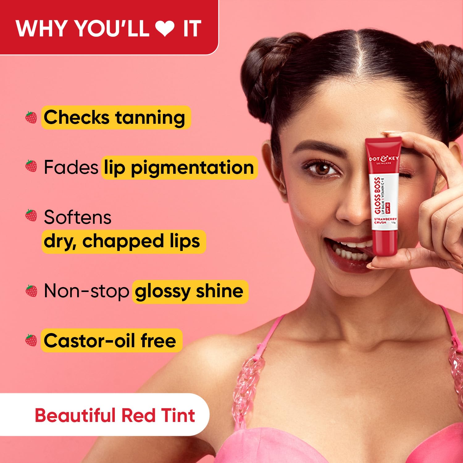 DOT & KEY Lip Balm | for Moisturization SPF 30 | (12GM). Dot & Key