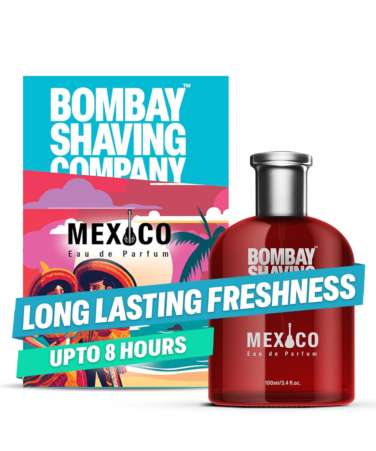 Bombay Shaving Company Perfum For Unisex| Mexico Premium Fragrances For Men 100ml | Perfume for men long lasting smell |Pack of 1 (100 ml (Pack of 1)) Beauty Bumble