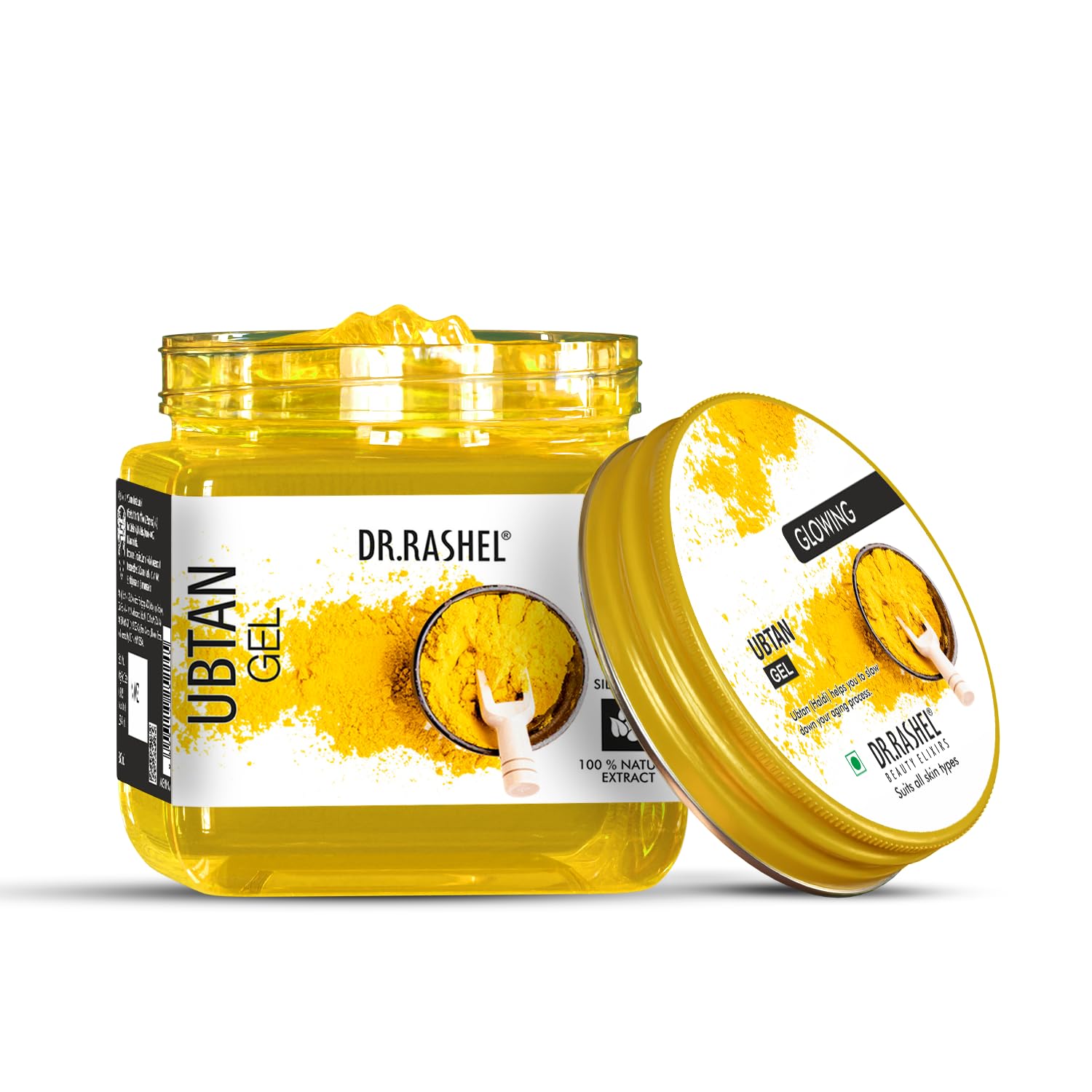 DR.RASHEL Gel For Face & Body For Normal Skin | Ubtan Gel | Haldi for Glowing Skin (380 Ml) Dr. Rashel