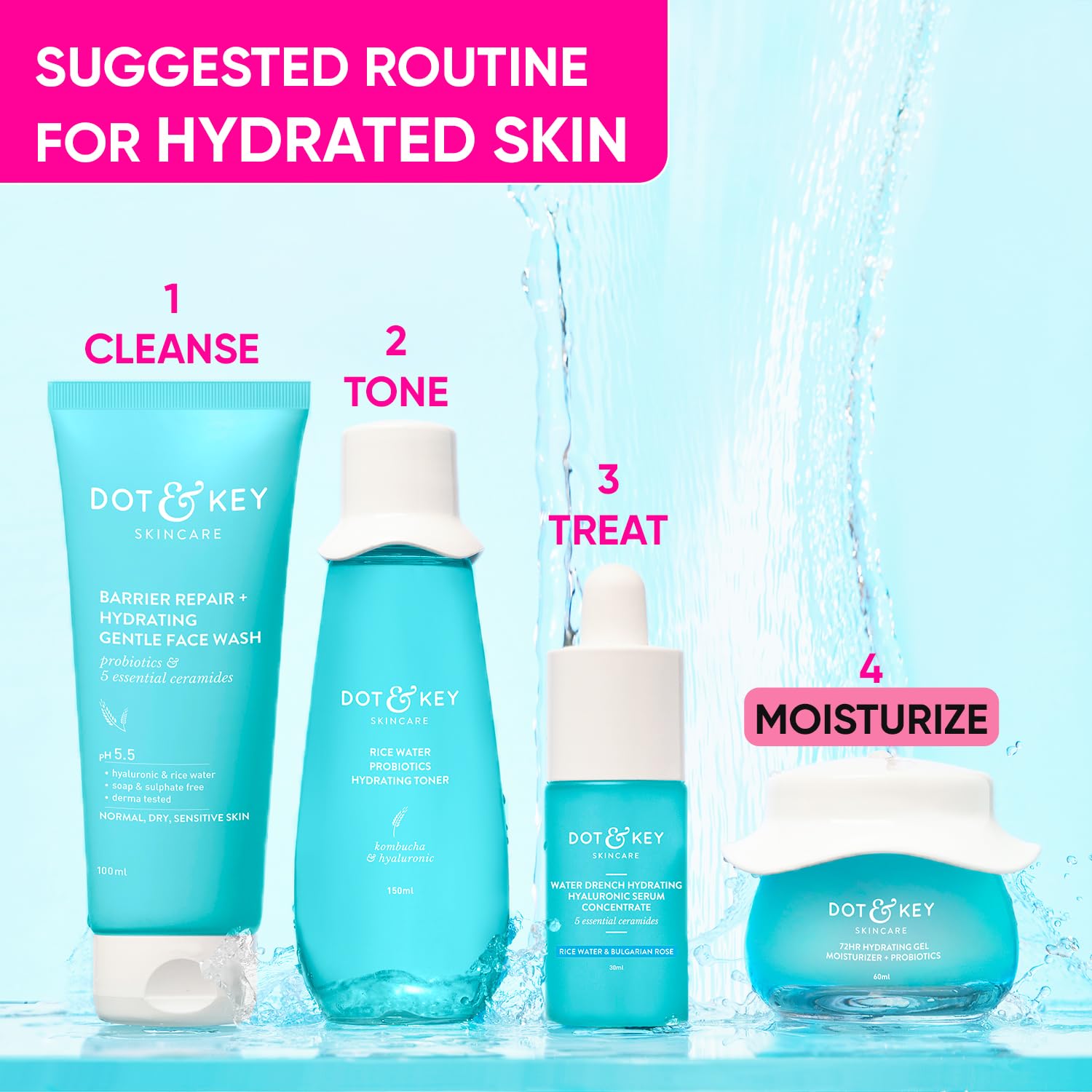 Get Deep Hydrated skin - Dot & Key 72Hr Hydrating gel | Beauty Bumble
