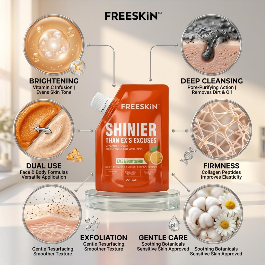 Freeskin Vitamin C Scrub 225ML freeskin