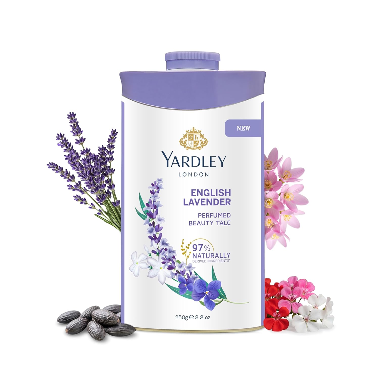 Yardley London English Rose Perfumed Talc – Classic Floral Freshness for Soft & Delicately Fragrant Skin Yardley London