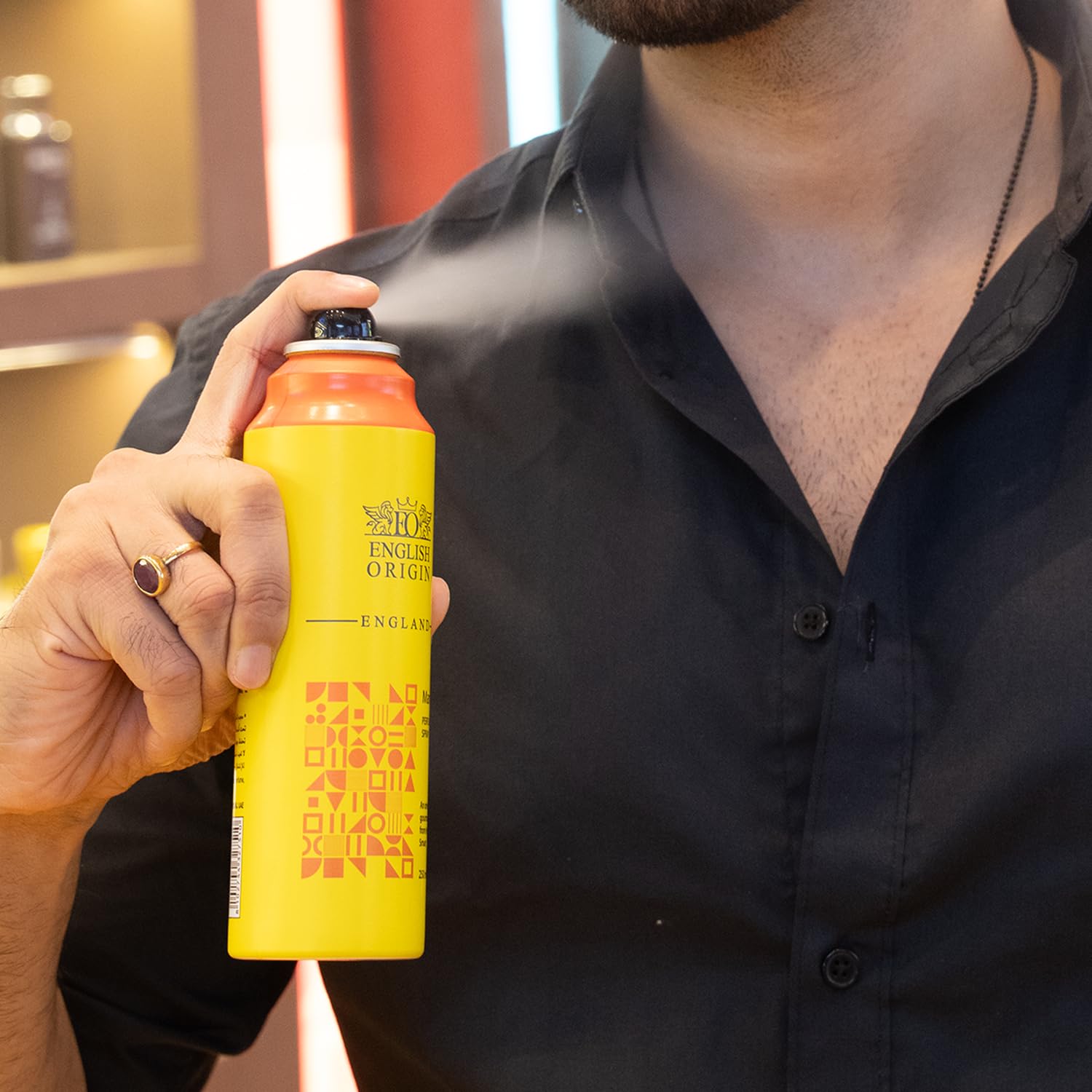 English Origin Manchester | Oriental Gourmand Spray | Deodorants for Men | Patchouli & Sandalwood Spicy Notes | 250 ML | Long Lasting Deo ENGLISH ORIGIN