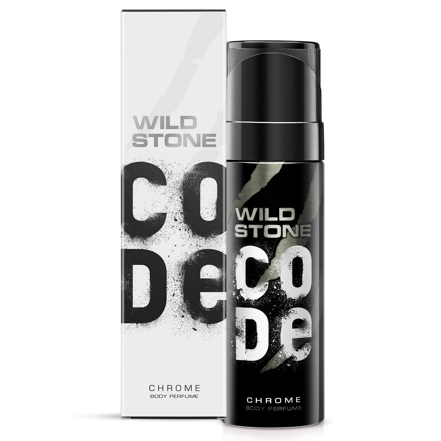 WILD STONE CODE Platinum No Gas Body Perfume For Men, Long Lasting Intense Fragrance, 120Ml - Platinum, Spray Wild Stone