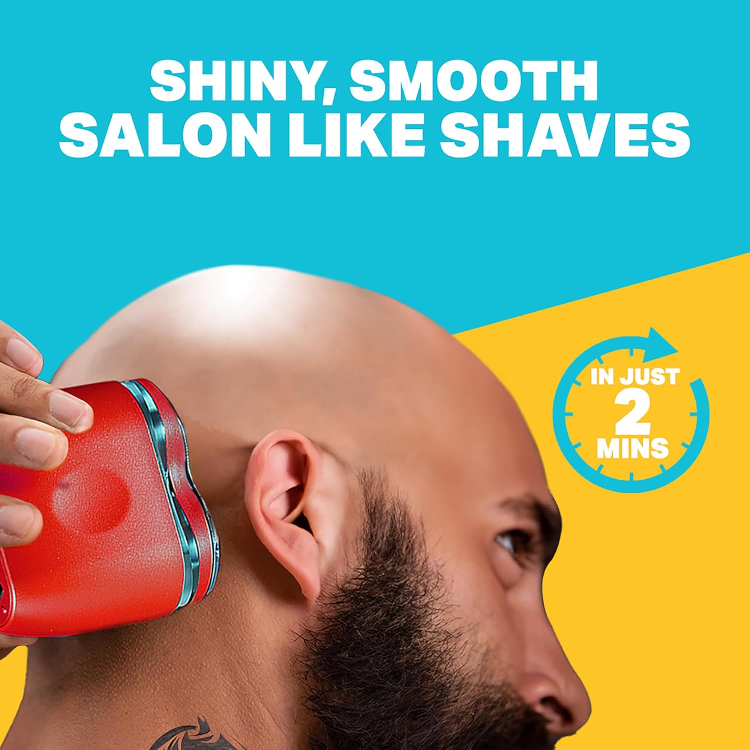 Bombay Shaving Company Head Shaver Pro | 120 Min Charge time, 90 Min Run time, Charging Indicator | IPX6 Waterproof, 2 Years Warranty | Head Shaver for Bald Men | Hair Trimmer for Men Beauty Bumble