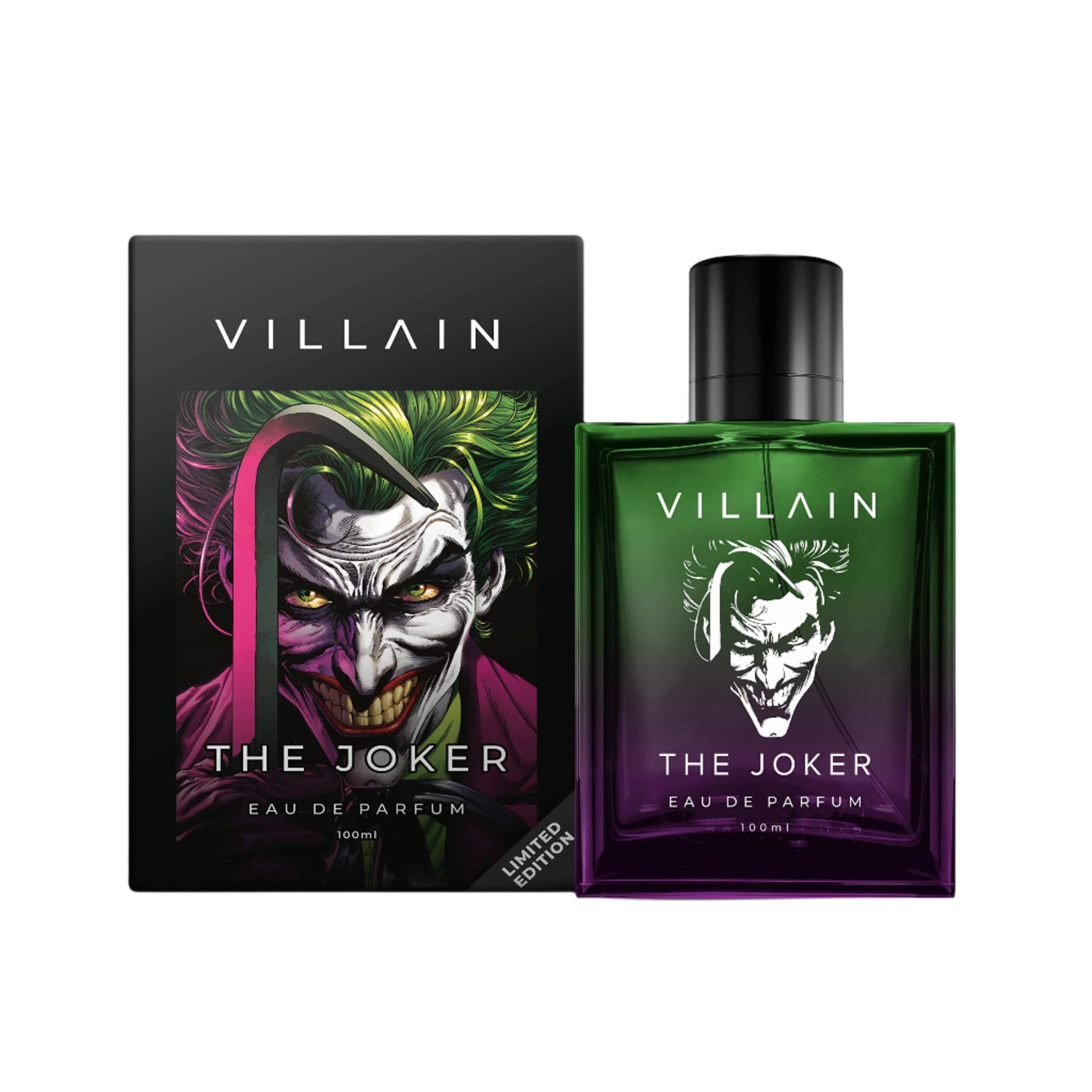 VILLAIN The Joker Limited Edition Edp Perfume For Men 100Ml | Premium Long Lasting Perfume | Woody Citrus Masculine Fragrance | Luxury Perfume For Men, Liquid Villain