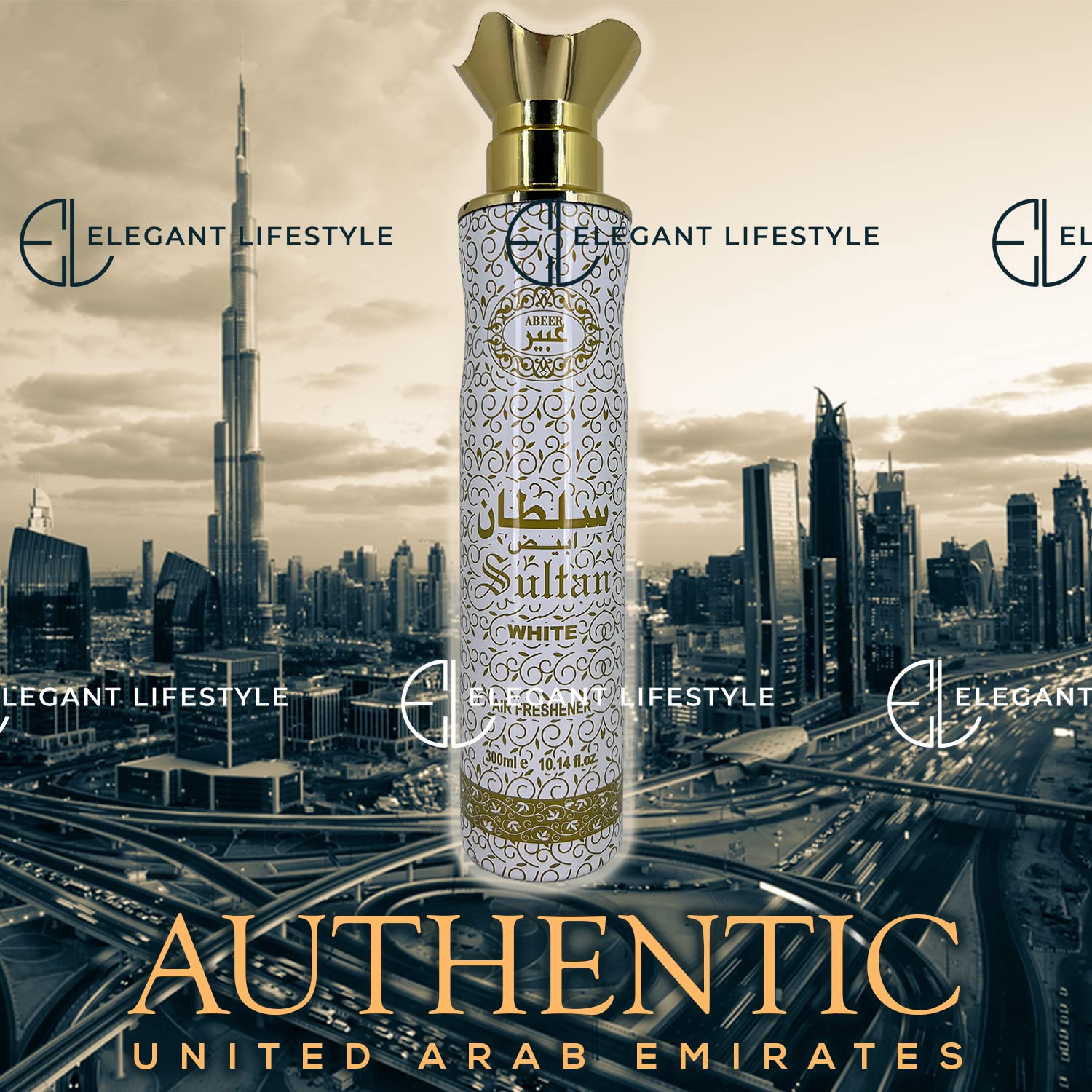 ABEER  Elegant Lifestyle Air Freshener for Home & Office, Fragrance Spray (Abeer AL Oud Fragrance) 300 ml ABEER
