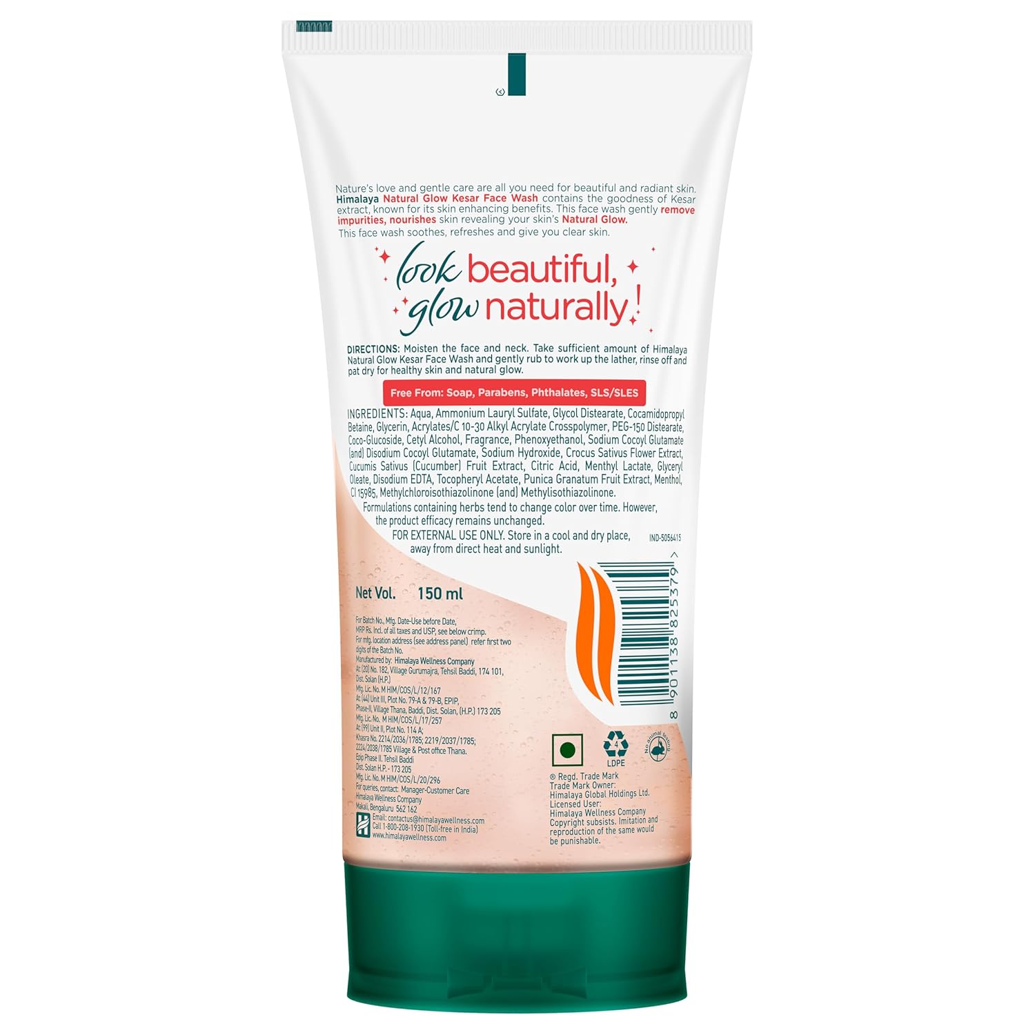 Himalaya Natural Glow Kesar Face Wash with Saffron & Herbal Ingredients | Brightening Face Cleanser for Radiant Skin | Deep Cleansing & Glow Boosting Daily Face Wash, 150ml Beauty Bumble