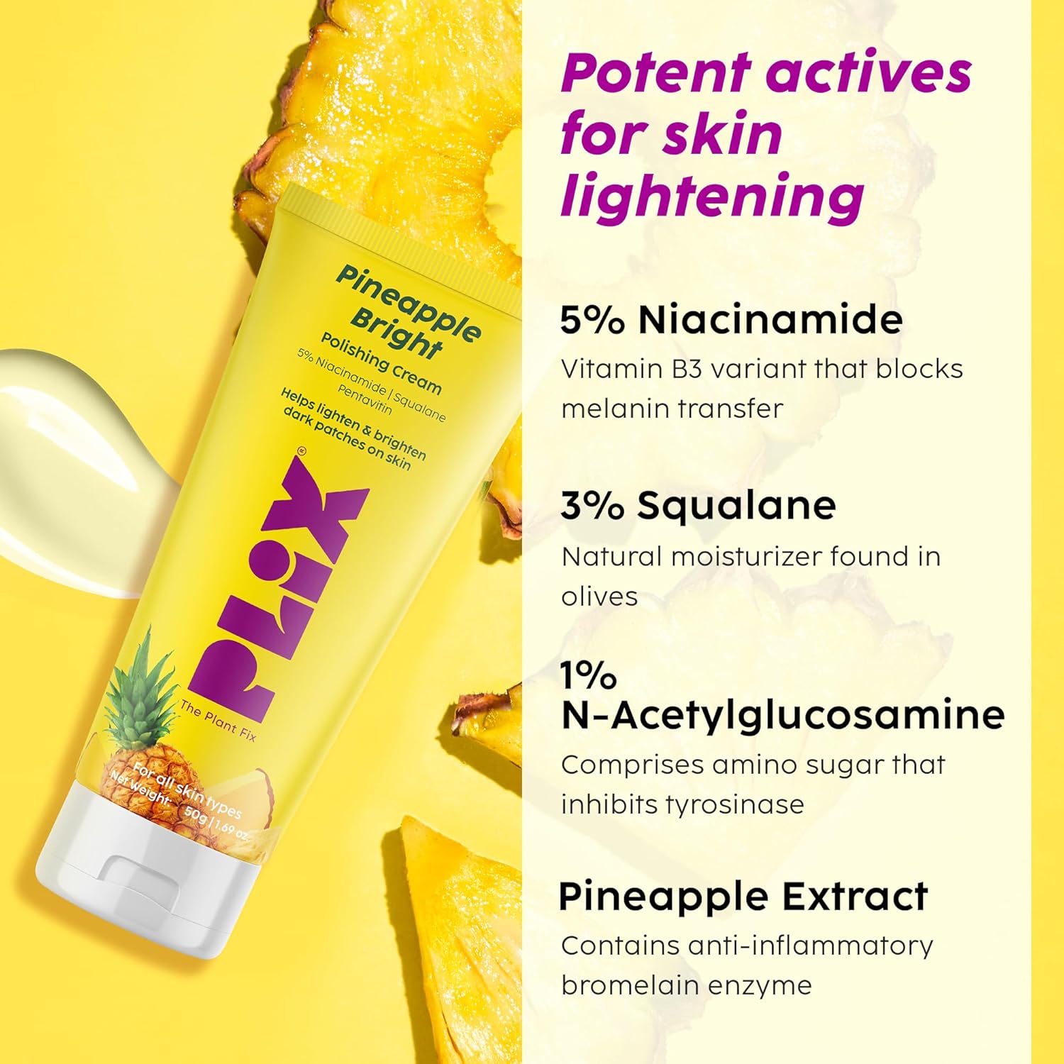 Plix Pineapple Soft & Smooth Juicy Scrub, 50g PLIX