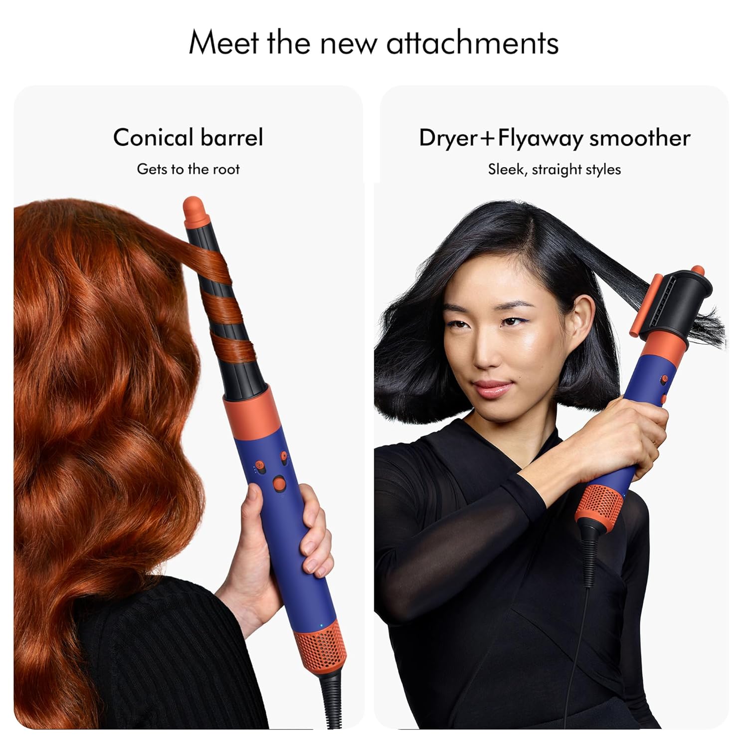 Dyson Airwrap i.d. App Connected Intelligent Multistyler|Personalize Curl Sequence|6 in 1|Dry|Curl|Shape|Smooth|Hide Flyaways|No Heat Damage|7 Styling, 3 Speed & 3 Heat Settings|2 Year Warranty (Vinca Blue/Topaz) Dyson