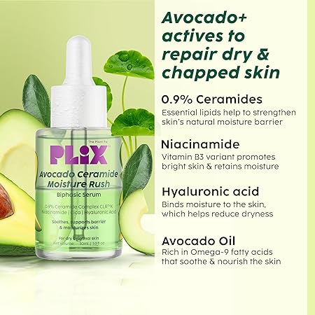 Plix Avocado Ceramide Moisture Rush Biphasic Serum 30ml PLIX