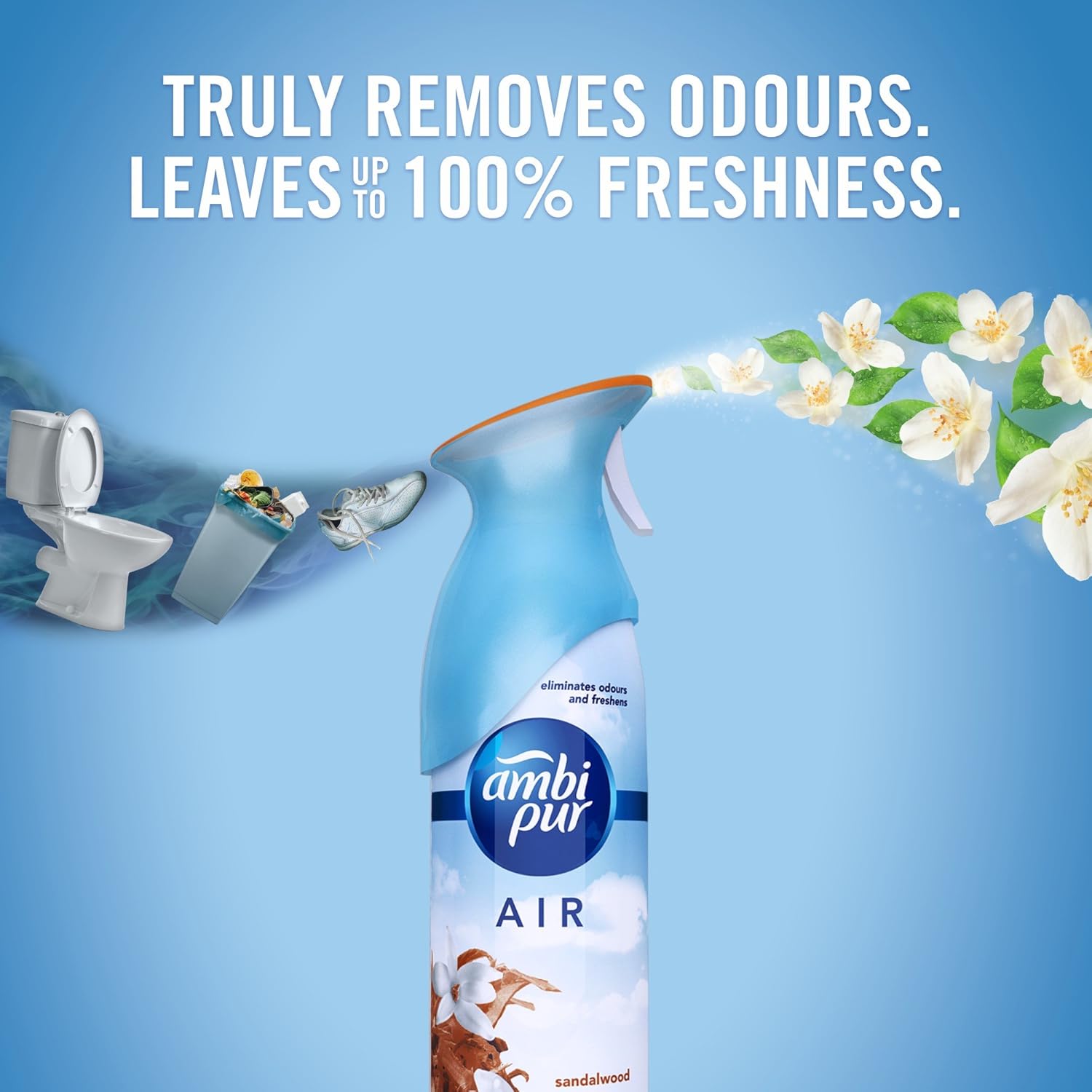 Ambi Pur Air Effect Sandalwood Air scent. Freshener 275gm AMBI PUR