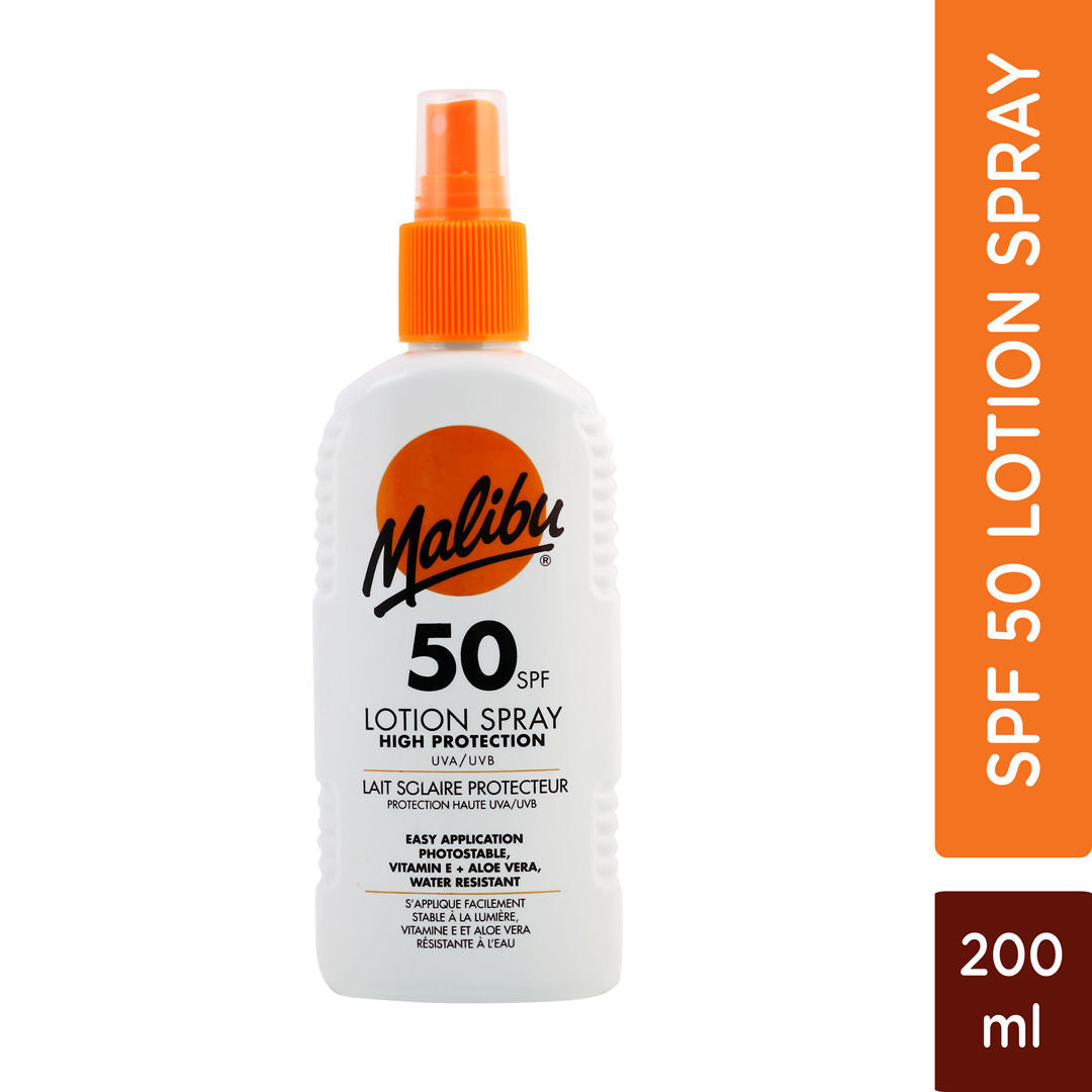 Malibu 50 SPF Lotion Spray 200ml Malibu