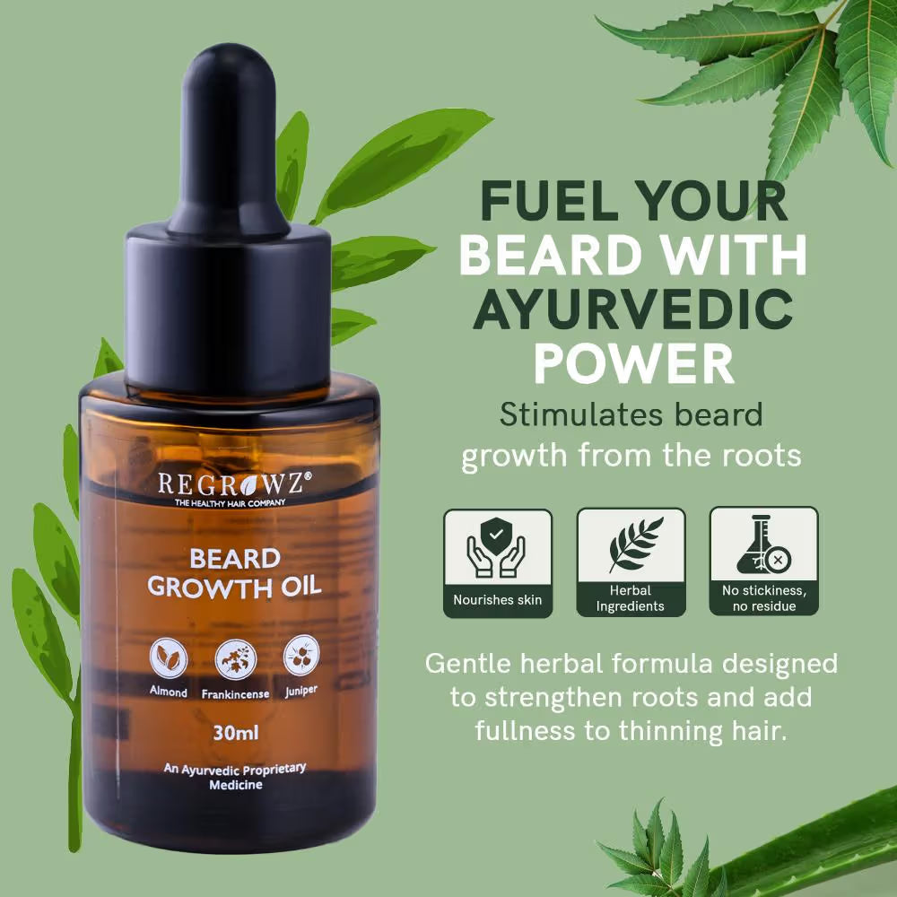 REGROWZ Beard Oil 30ml Beauty Bumble