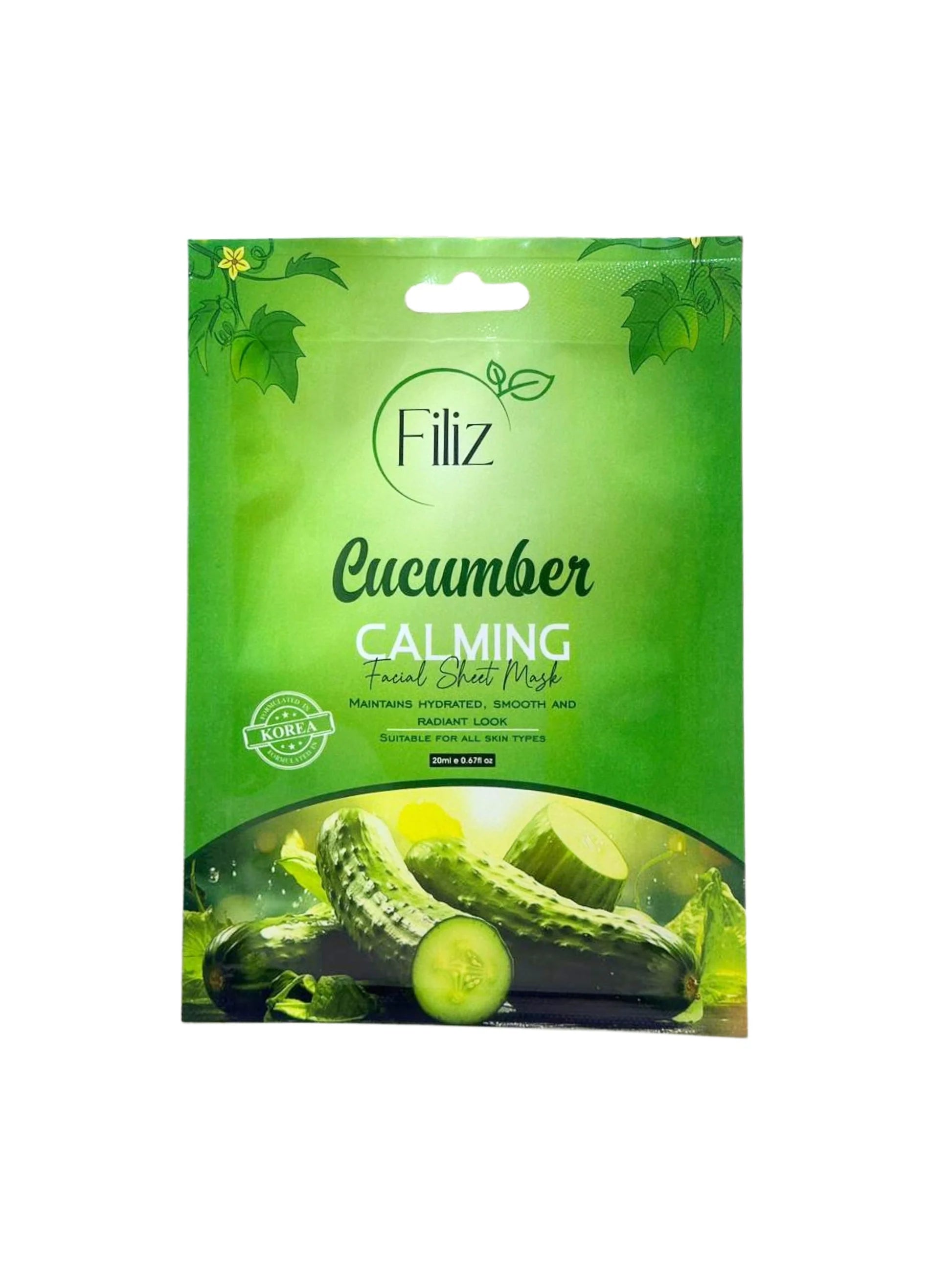 Filiz Cucumber Calming Facial Sheet Mak FILIZ