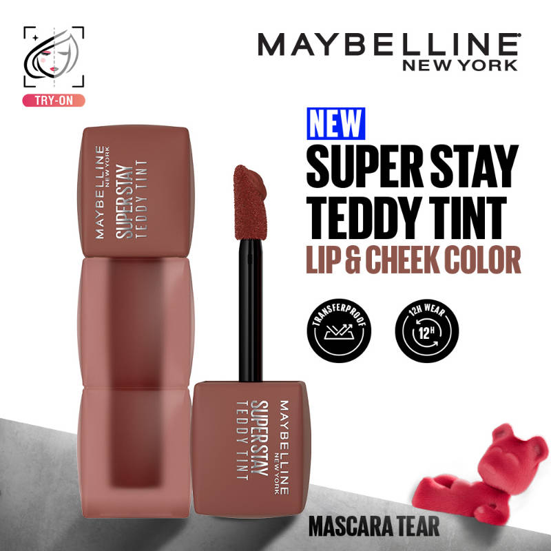 Maybelline New York Superstay Teddy Tint, Lip and Cheek Color, Beauty Bumble