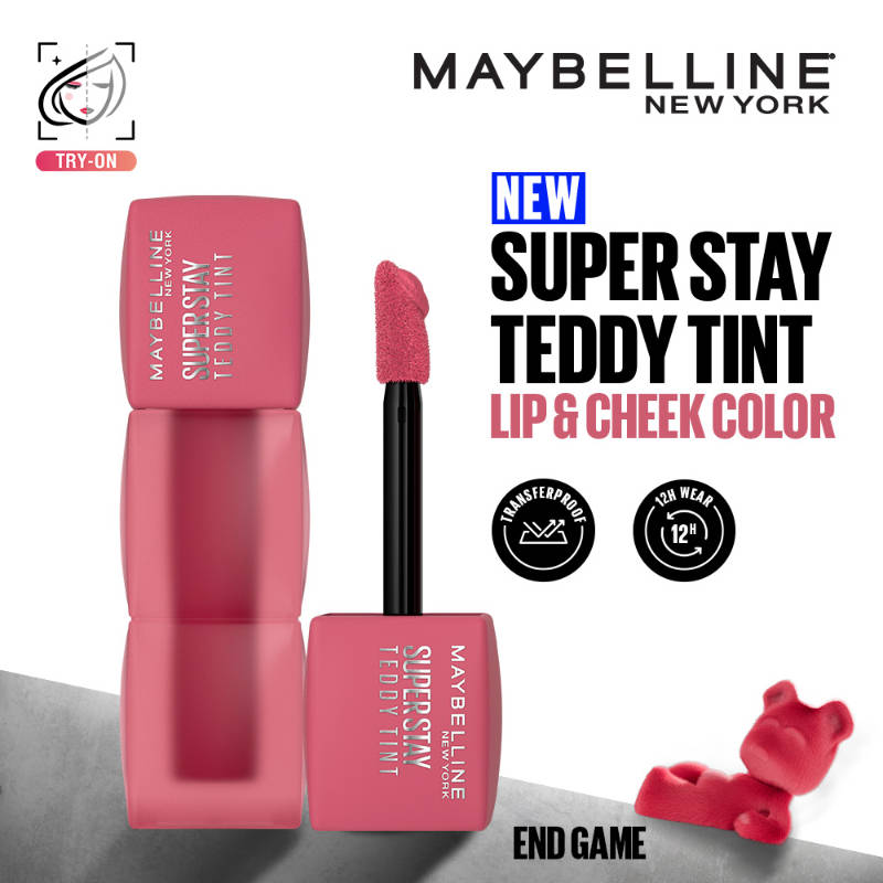 Maybelline New York Superstay Teddy Tint, Lip and Cheek Color, Beauty Bumble