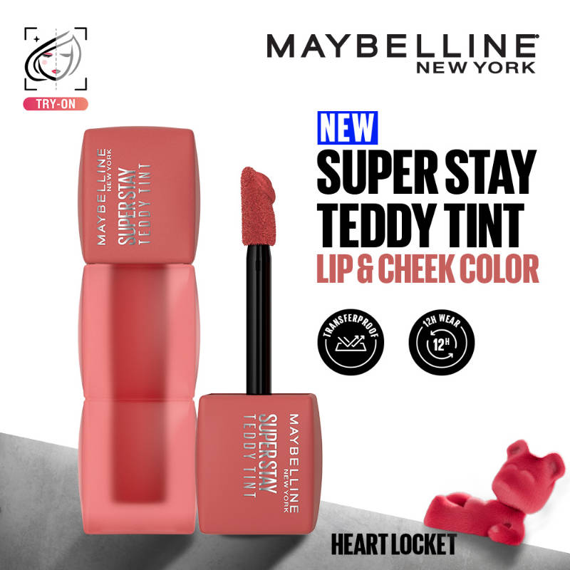 Maybelline New York Superstay Teddy Tint, Lip and Cheek Color, Beauty Bumble