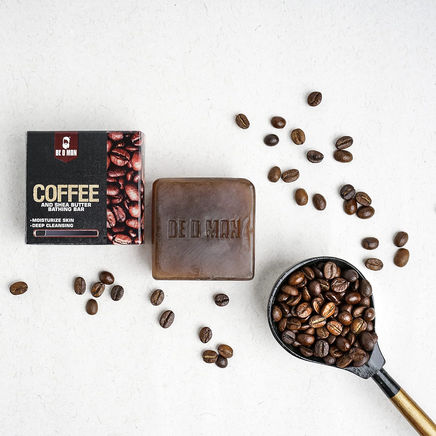 BE O MAN Coffee Bathing Bar Moisturize Skin Deep Cleansing 125 g Be O Man