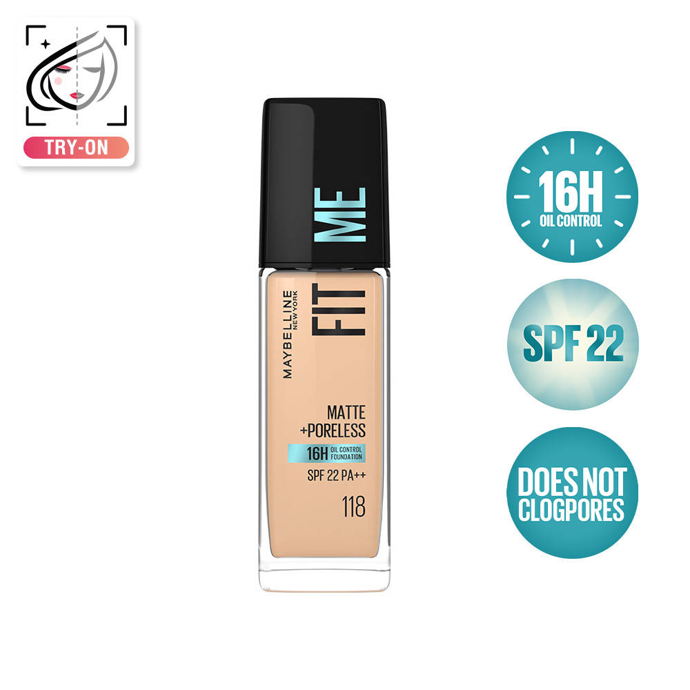 New York Fit Me Matte+Poreless Liquid Foundation Maybelline