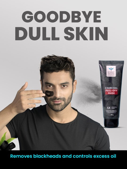 Bombay Shaving Company Charcoal Peel Of Mask With Kaolin Clay & Tea Tree Oil 100g Bombay Shaving Company