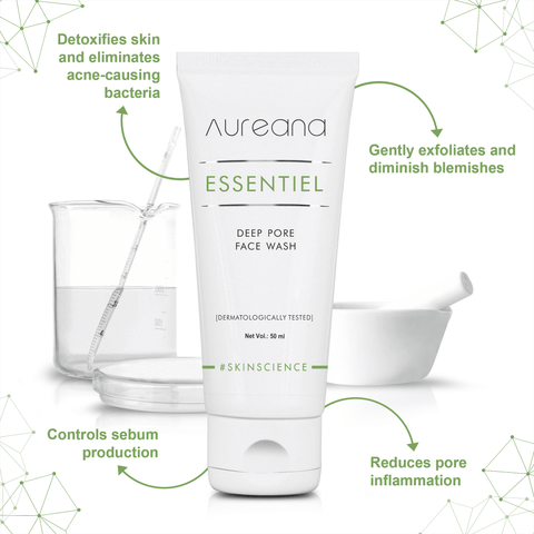 AUREANA Essential Deep Pore Face Wash 50ml Aureana