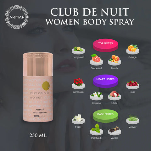 ARMAF Club De Nuit Woman Perfume Body Spray 250ML Armaf