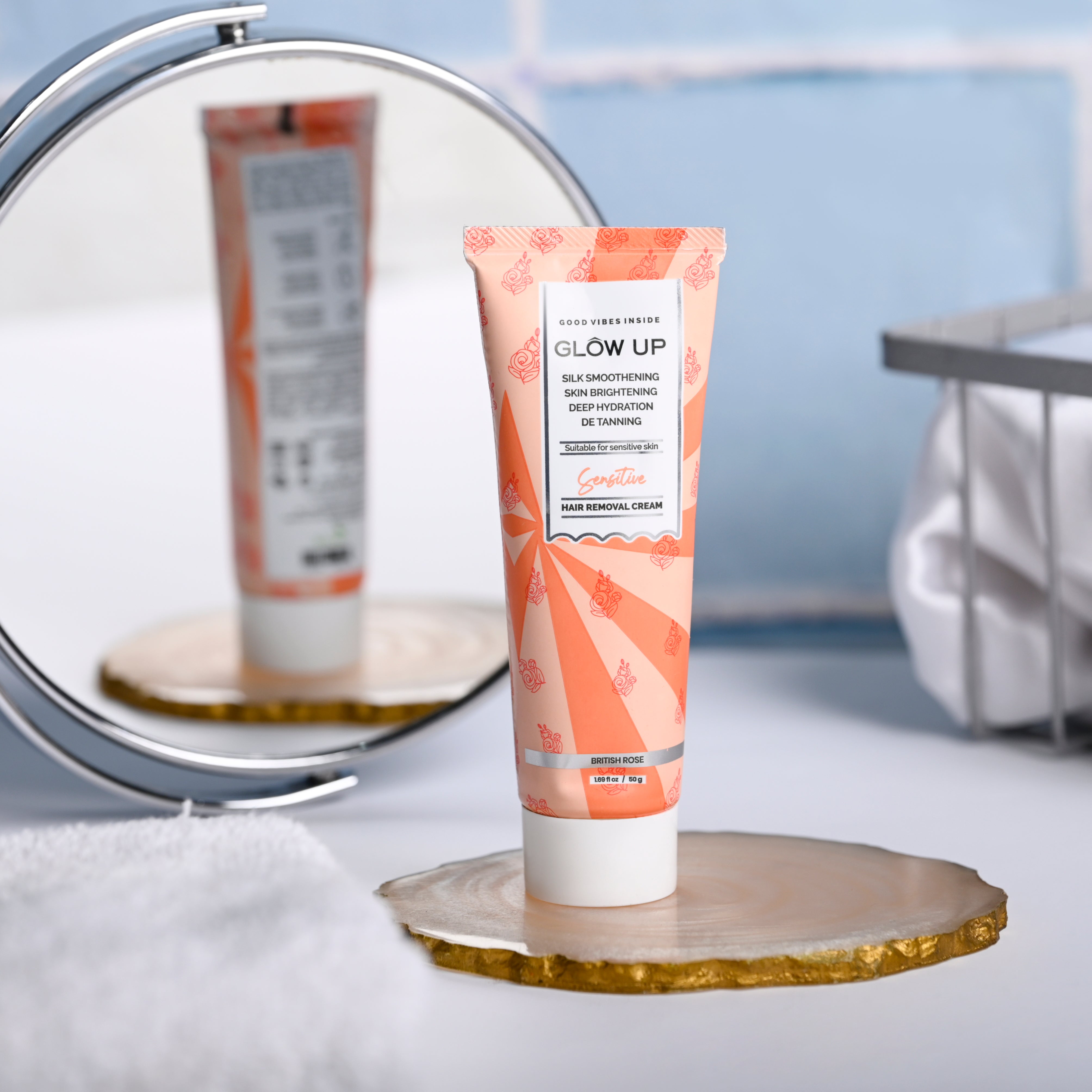 Glow Up British Rose Hair Removal Cream 50g Glow Up