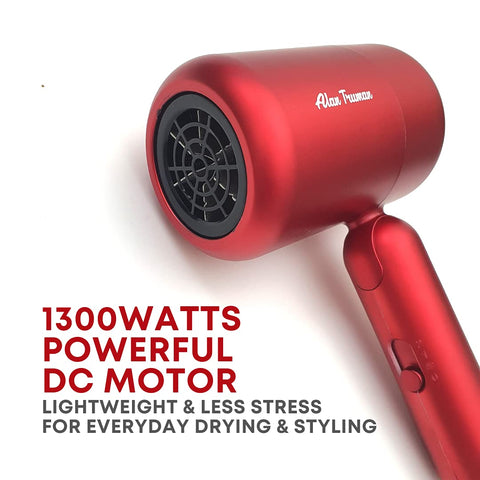 Alan Truman MO - 1300 Watts DC Motor Hair Dryer - Red ALAN TRUMAN