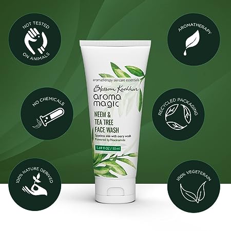 AROMA MAGIC Neem & Tea Tree Face Wash 100ml Aroma Magic