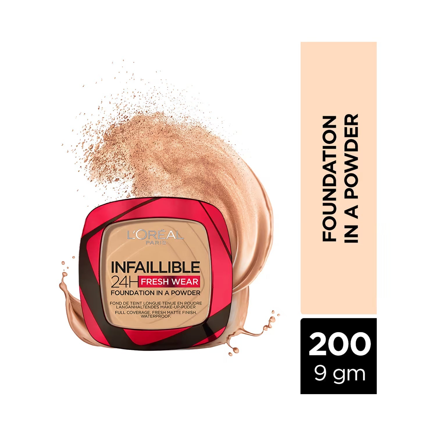 L'Oreal Paris Infallible 24H Fresh Wear Foundation in a Powder, Transferproof Beauty Bumble