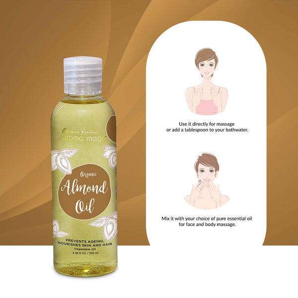 Aroma Magic Organic Almond Oil, 100Ml Aroma Magic