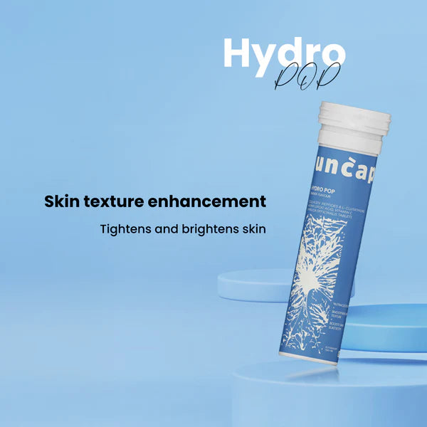 Hydro Pop Smoothens skin textture and boosts skin elasticity Uncap