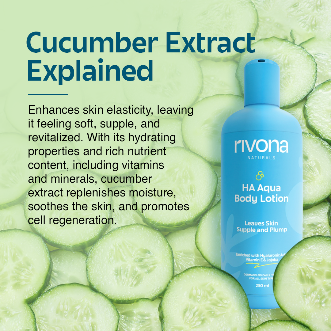 Rivona HA Aqua Body Lotion with Hyaluronic Acid & Vitamin E 250ml