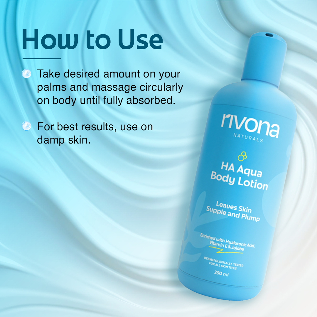 Rivona HA Aqua Body Lotion with Hyaluronic Acid & Vitamin E 250ml