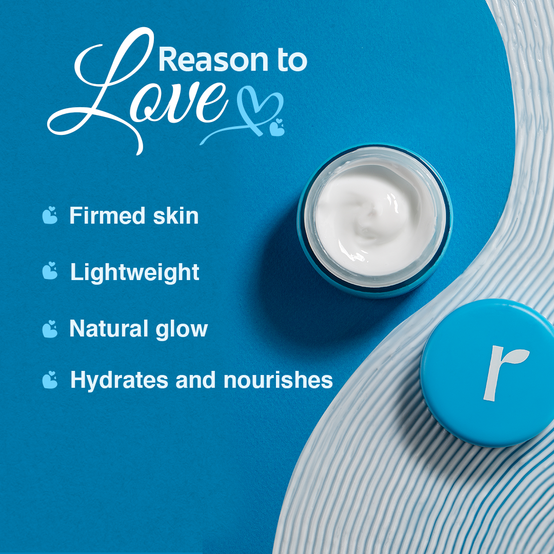 Rivona HA Aqua Moisturizing Cream with 2% Hyaluronic Acid for Dry Skin - 50gm