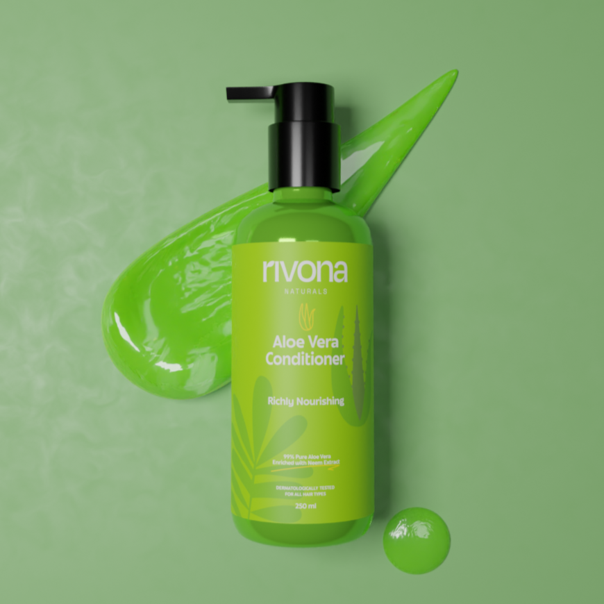 Rivona Aloe Vera Conditioner with Avocado Butter for Frizz Free Hair 250ml