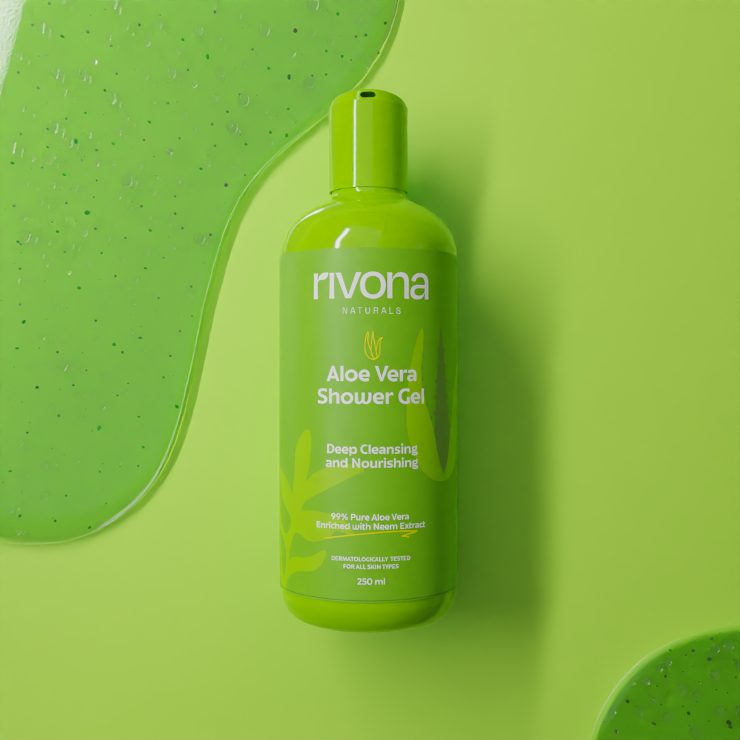 Rivona Aloe Vera Shower Gel With Hydrating Vitamin E Beads 250ml