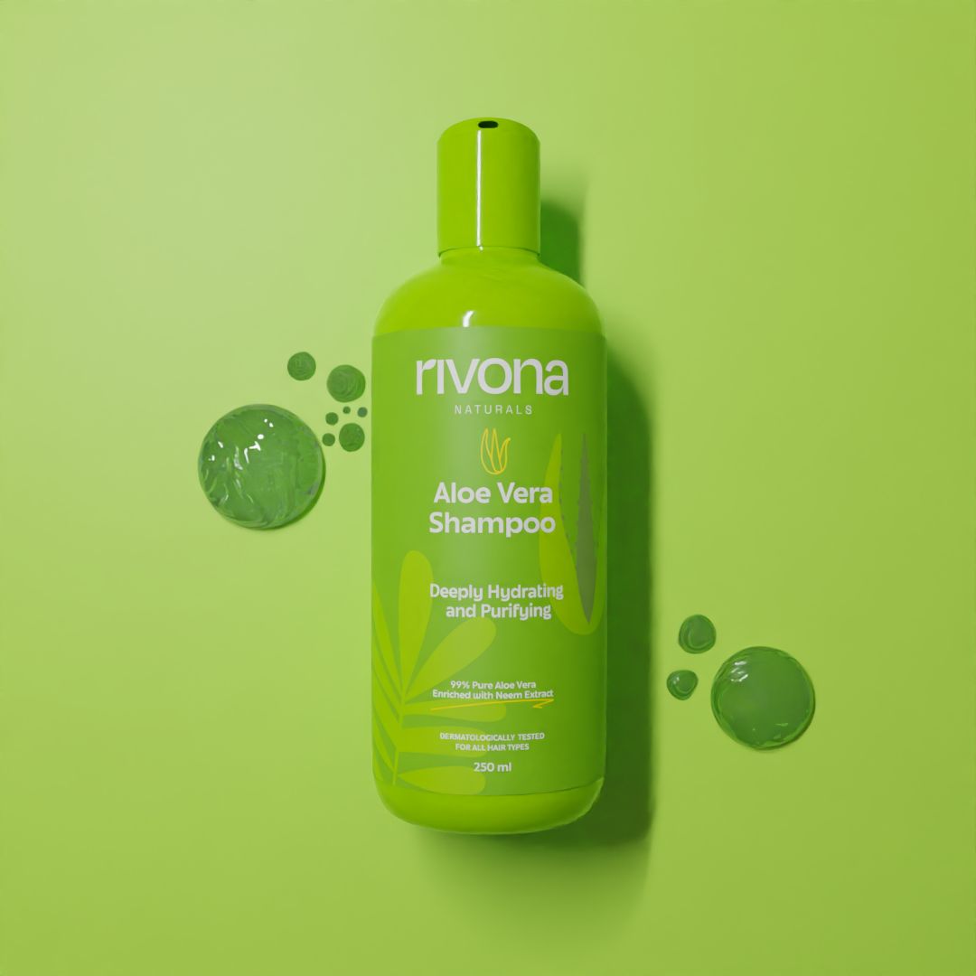 Rivona Aloe Vera Shampoo With Natural Neem Hydrated Frizz Free Hair 250ml
