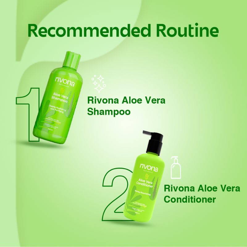 Rivona Aloe Vera Shampoo With Natural Neem Hydrated Frizz Free Hair 250ml
