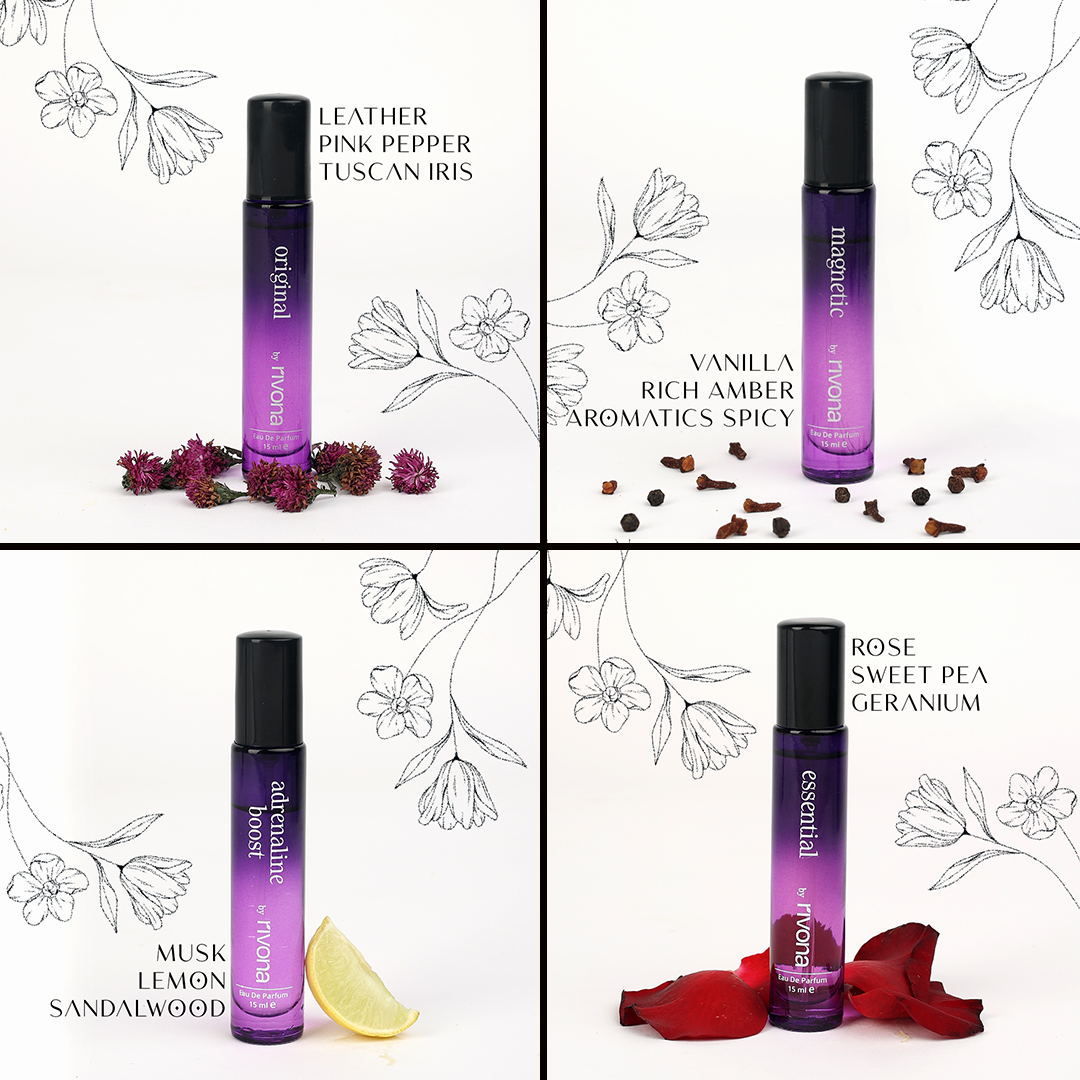 Rivona Recollection Perfume Unisex Gift Set x 4 fragrance