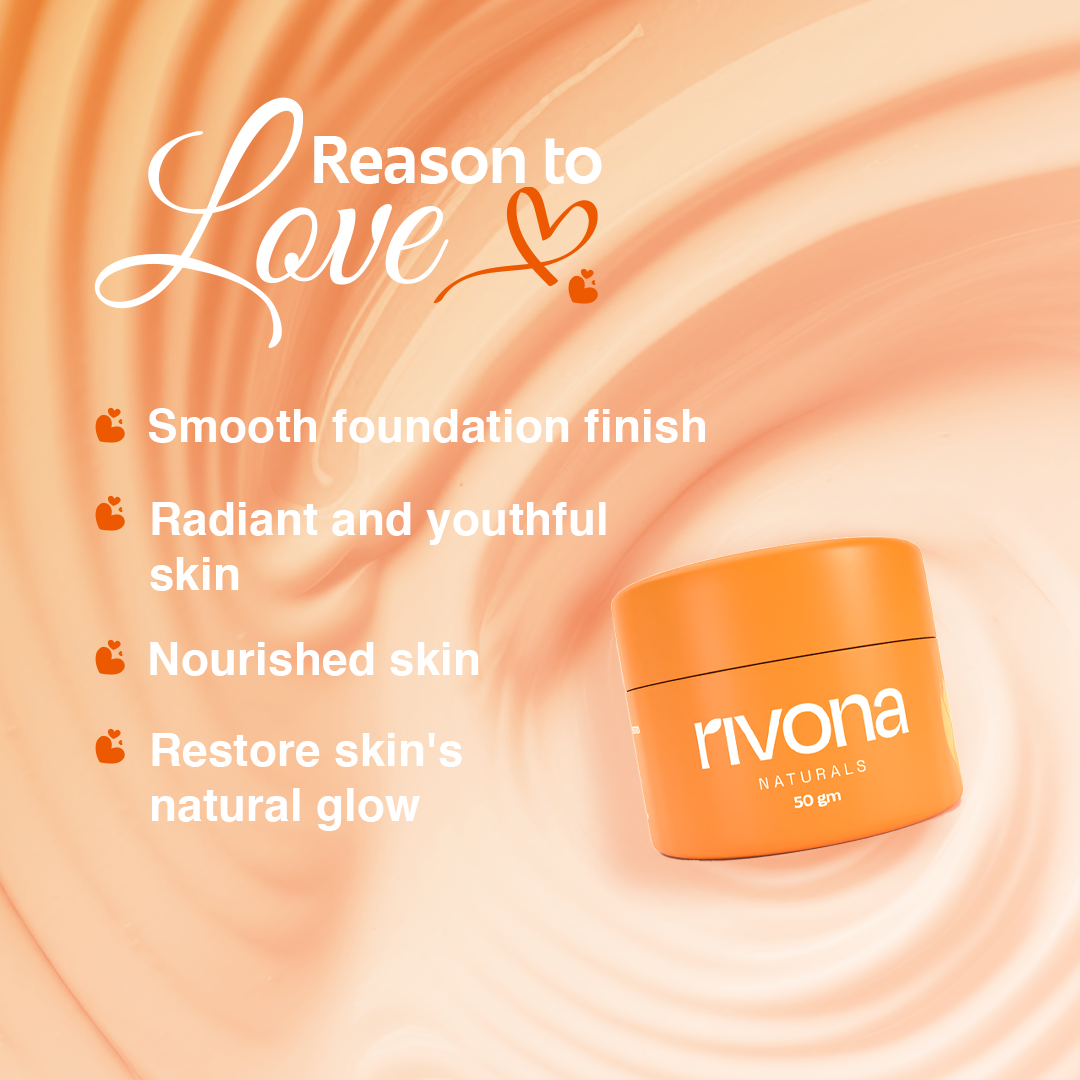 Rivona Honey & Saffron Face Cream with Kojic Acid for Even Skin tone - 50GM