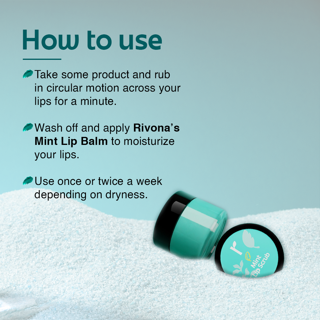 Rivona Mint Lip Scrub 8GM