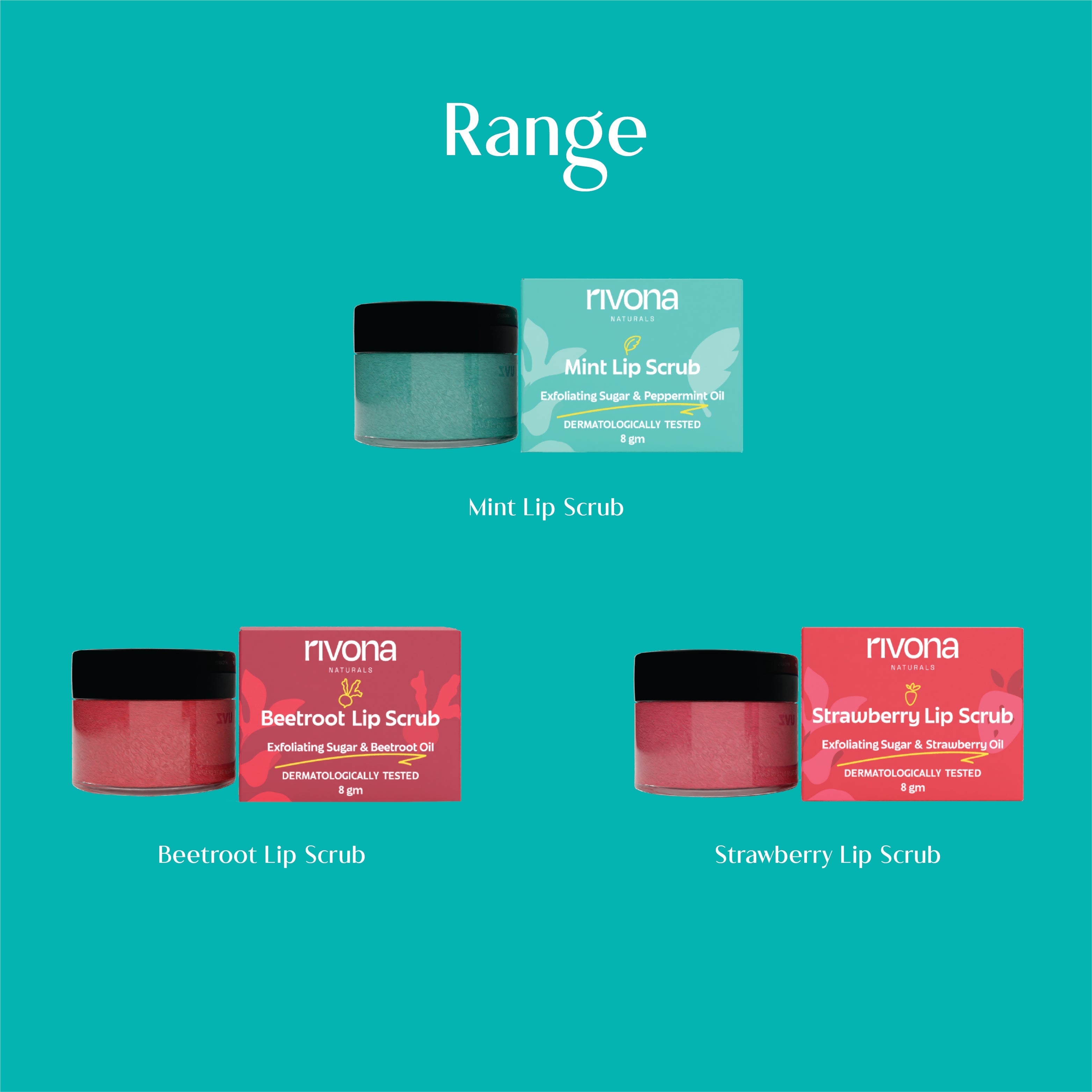 Rivona Mint Lip Scrub 8GM