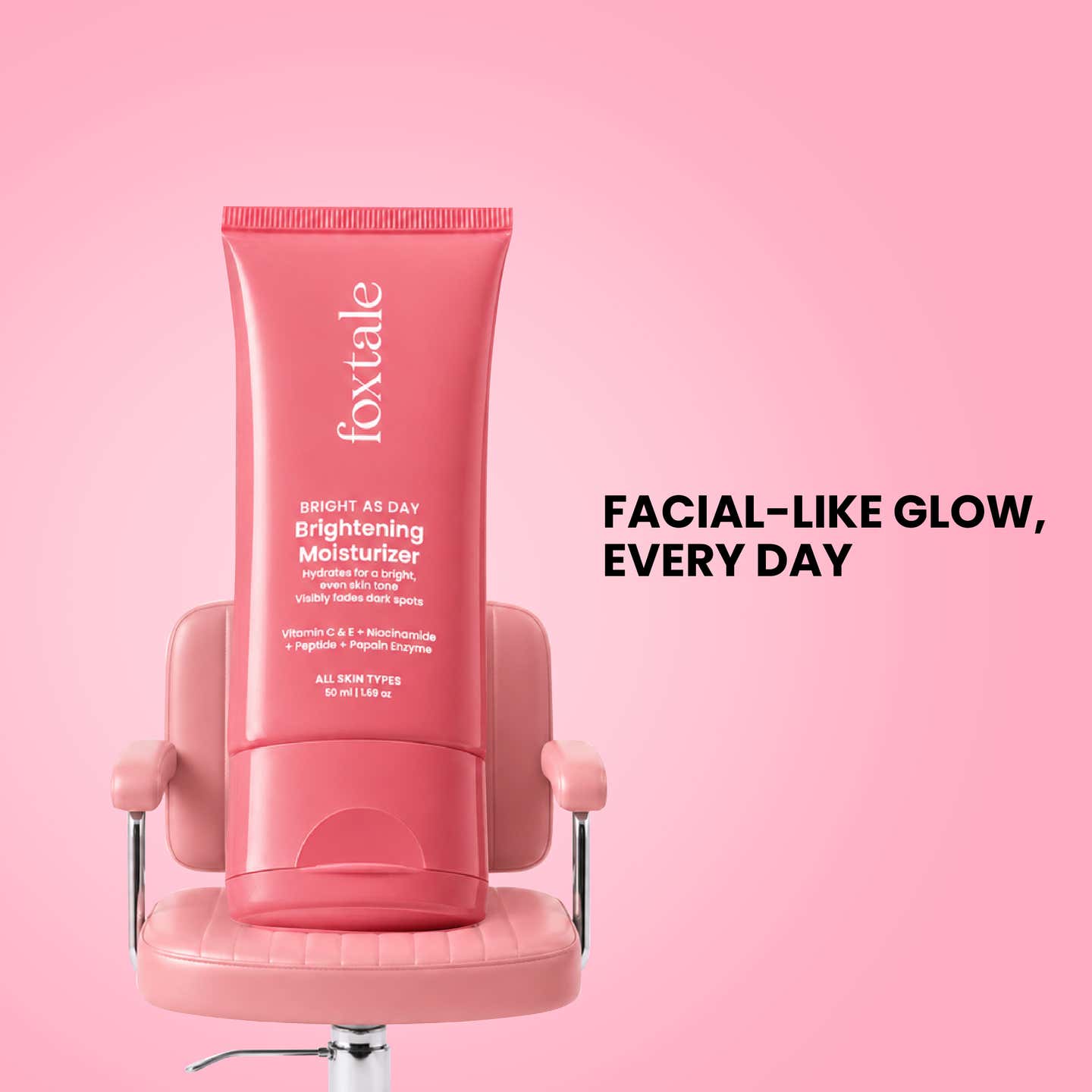Foxtale Lightweight Brightening Face Moisturiser with Vitamin C & Niacinamide 50ml FOXTALE