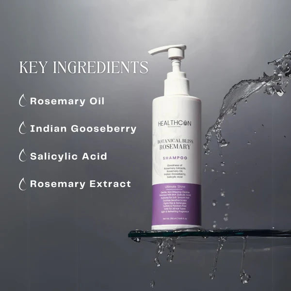 HealthCon Botanical Bliss Rosemary Shampoo 250ml Beauty Bumble