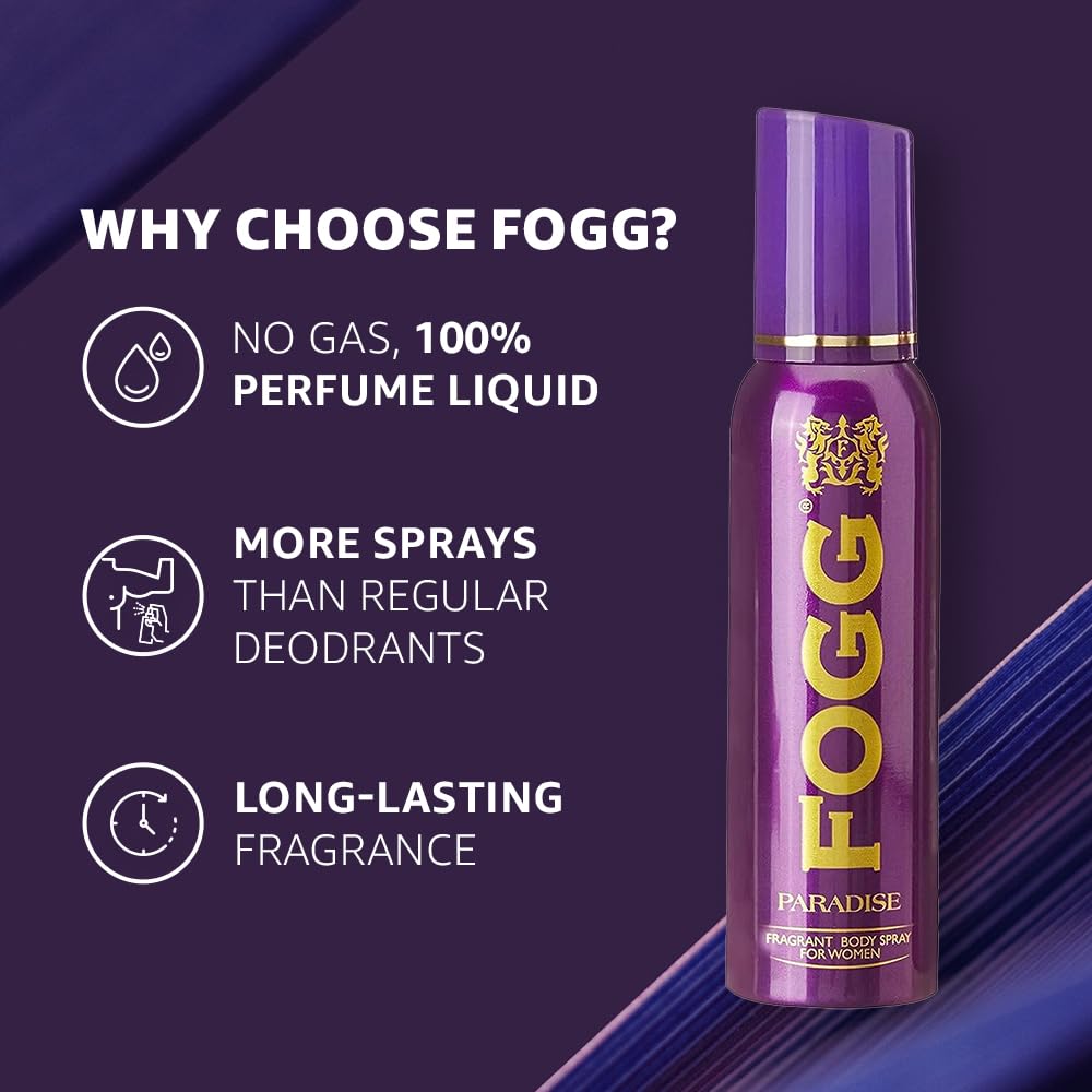 Fogg Fragrant Body Spray For Women, Paradise, 150ml Beauty Bumble